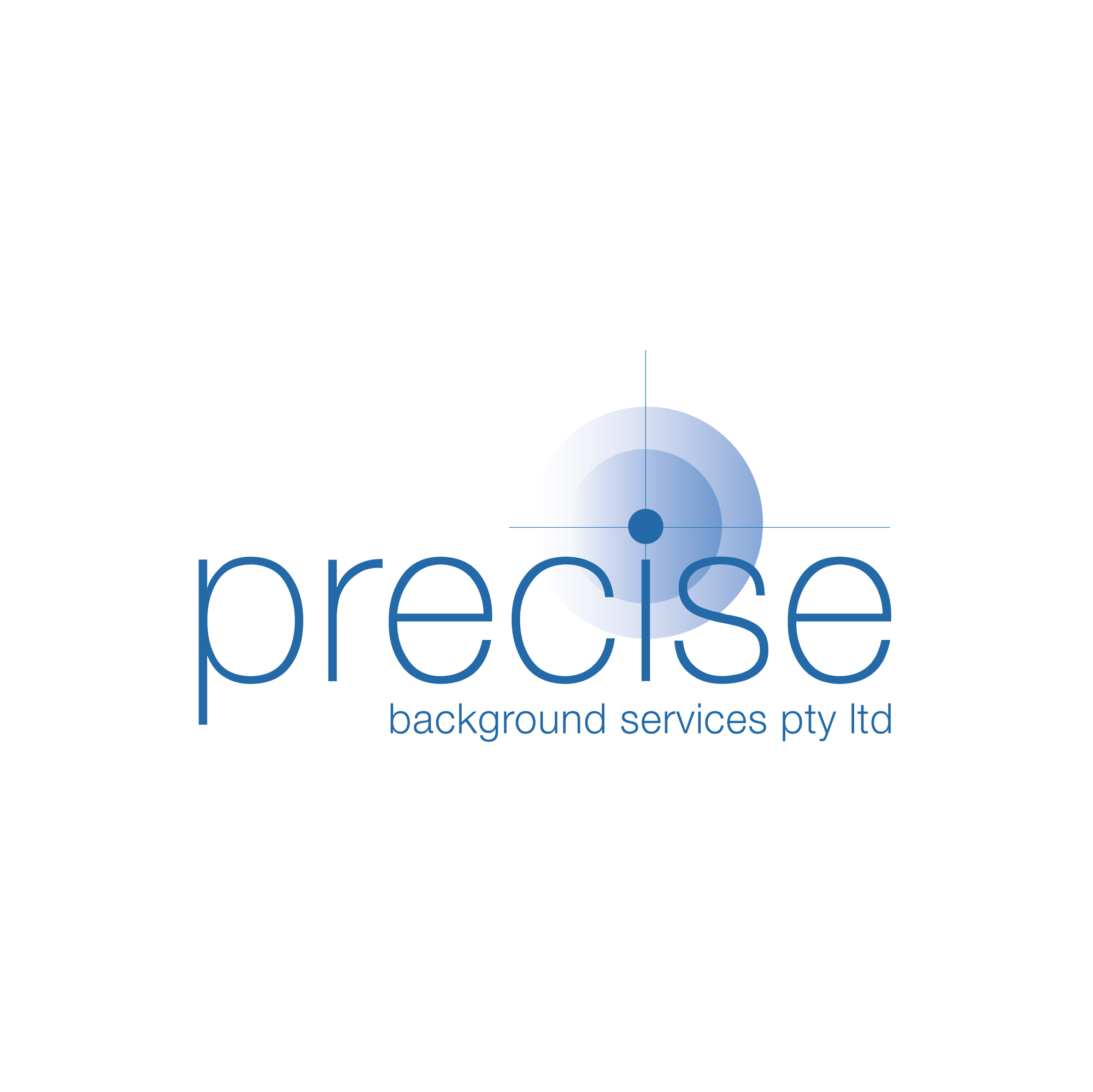Precise logo high res white background